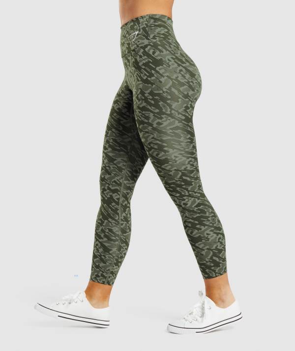 Damske Legíny Gymshark Training Zelene | CF8935417